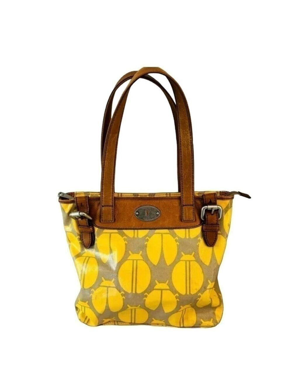 Fossil Key Per Set Tote Crossbody Bag and Wallet Ladybug - Picture 3 of 15